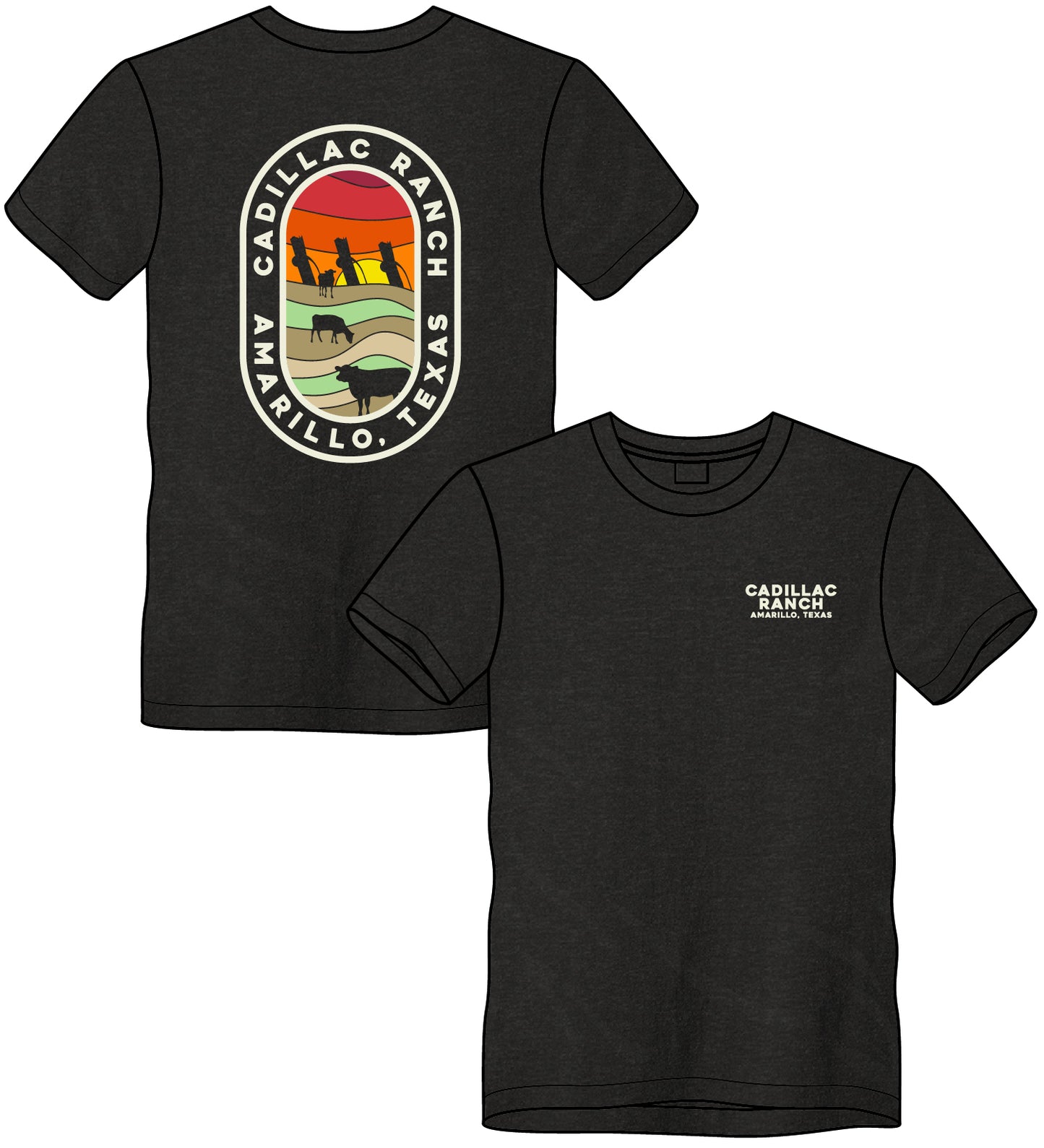 T-Shirt: CR Sunset Badge