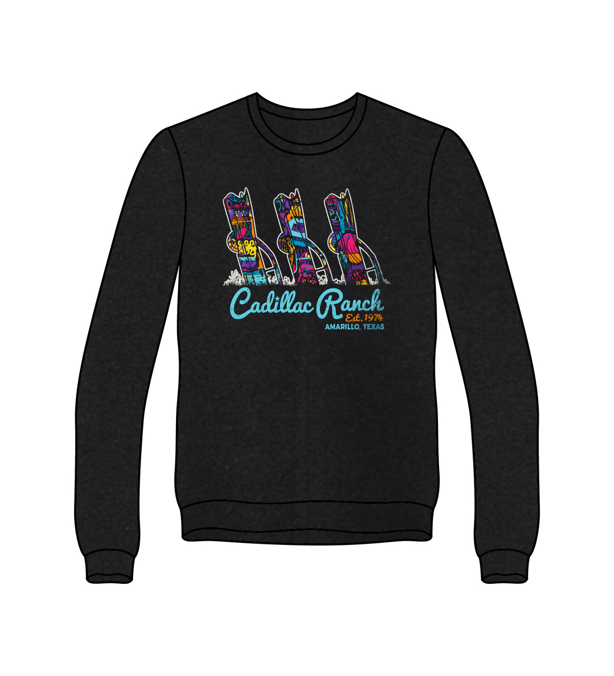 Sweatshirt: Black Graffiti Vibes