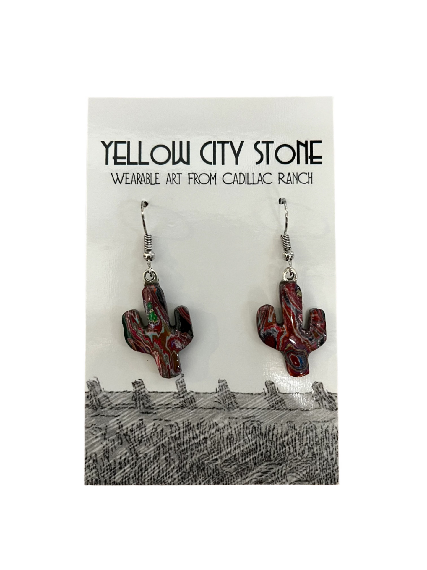 Paint Chip: Cactus Earrings