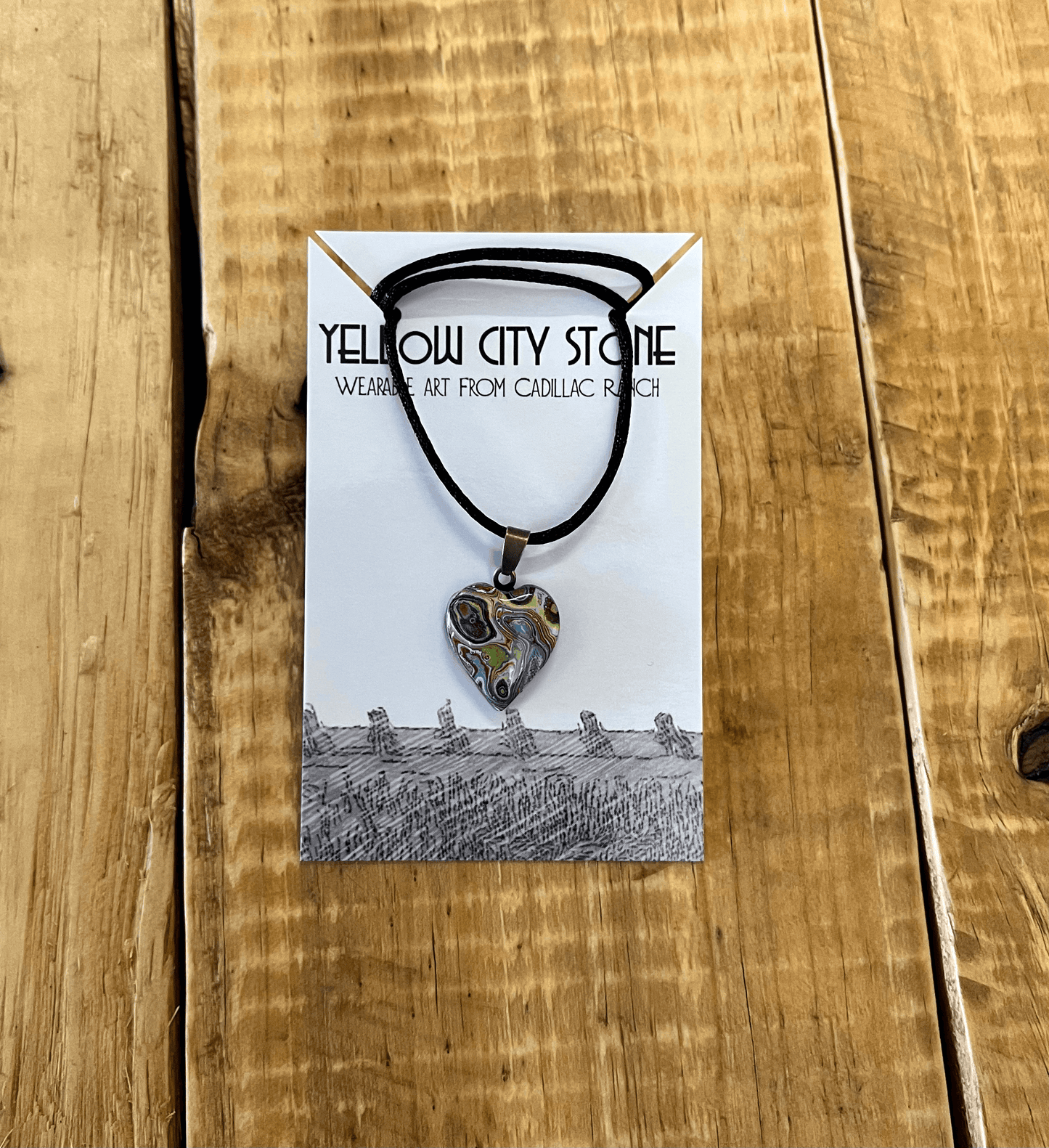 Paint Chip: Small Heart Necklace