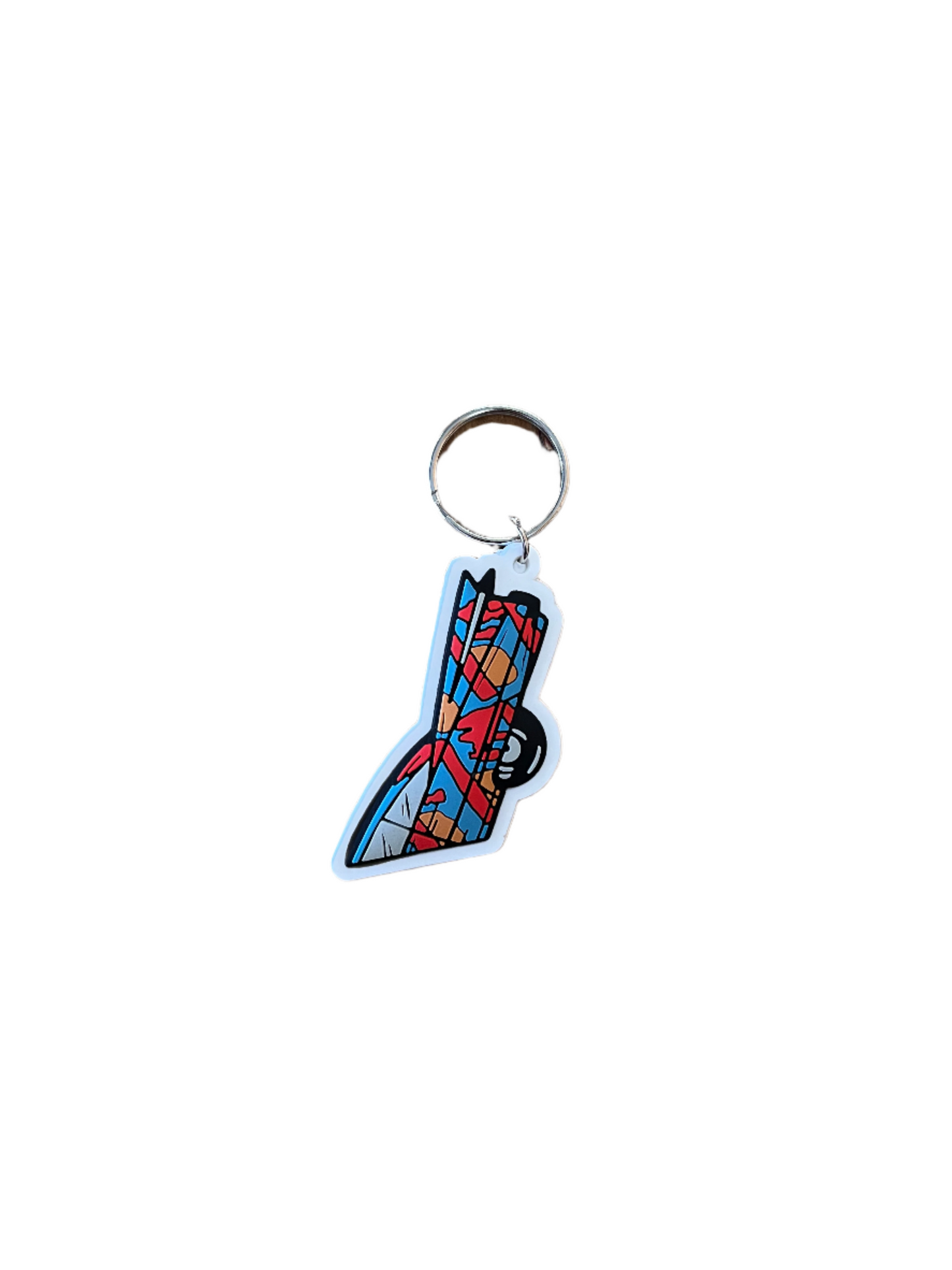 Keychain: Multicolor Tailfin PVC