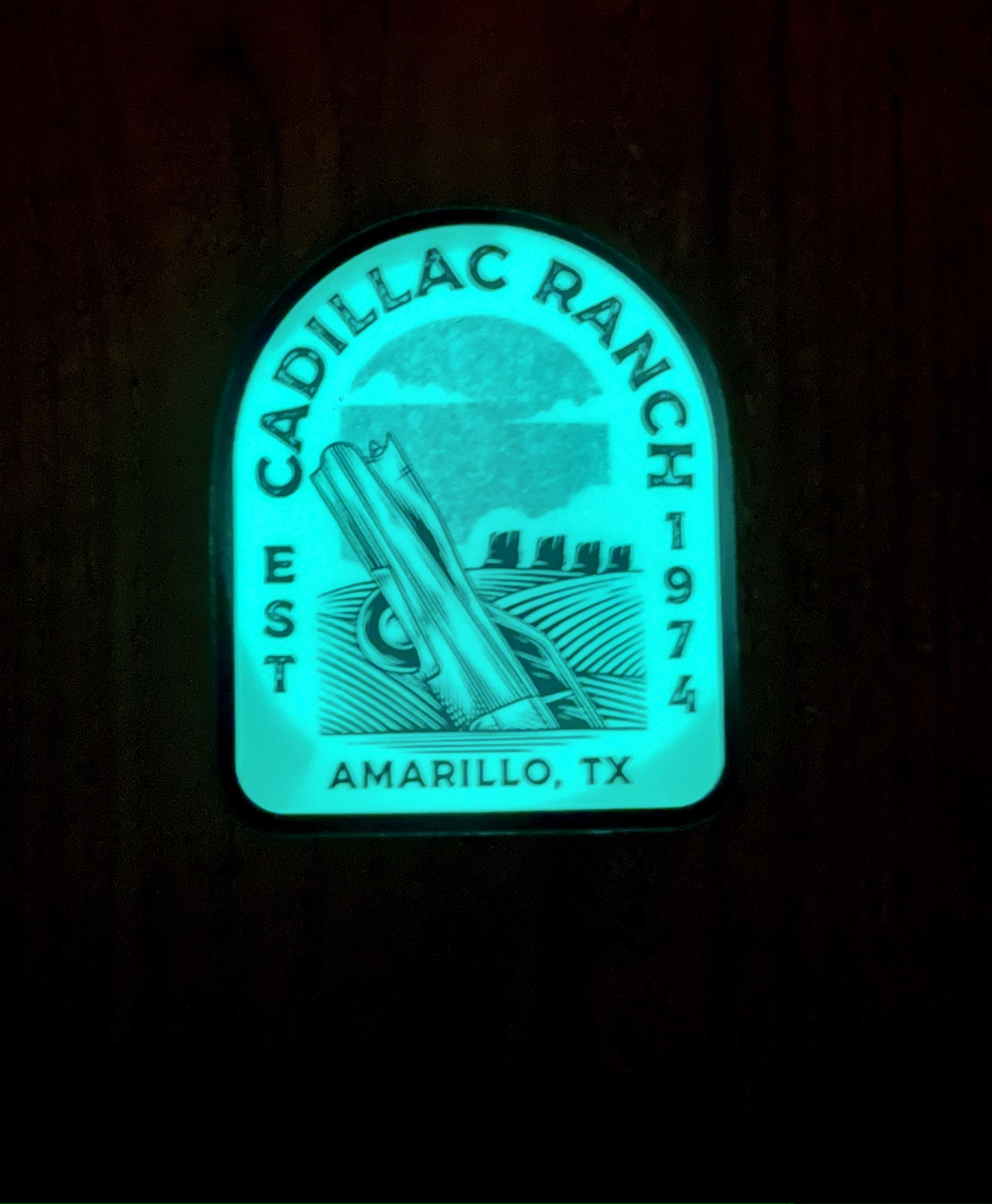 1. Glow Tombstone Sticker