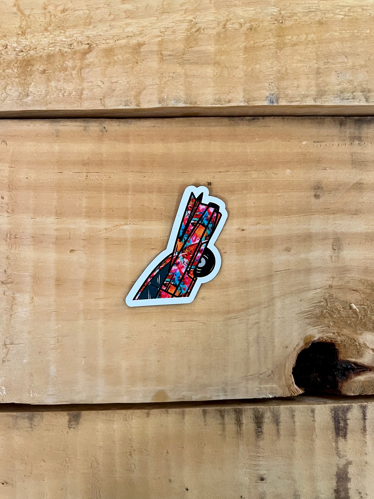 Magnet: J. Acrylic Small Multicolor Cadillac