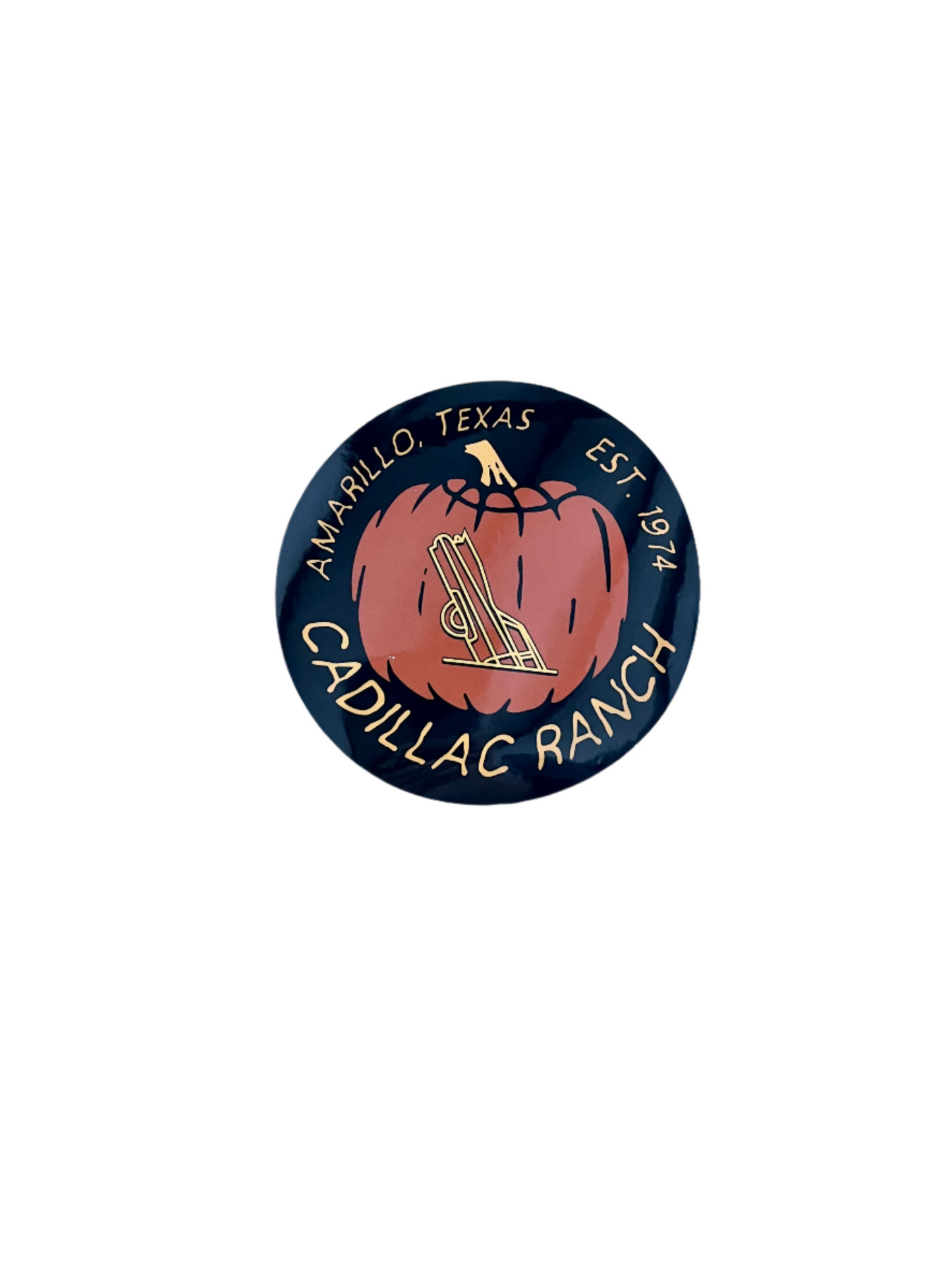 19. Pumpkin Circle Sticker