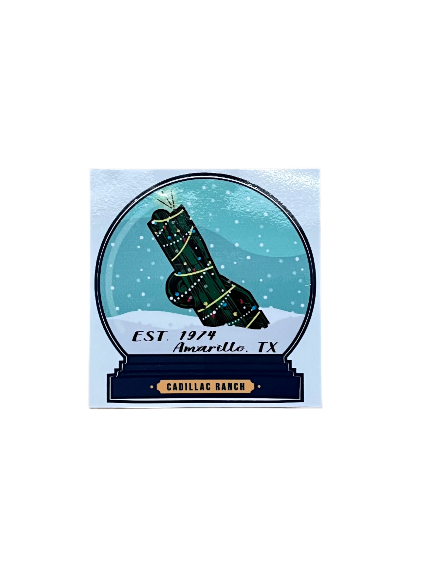 18. CR Tail Fin Snow Globe Sticker