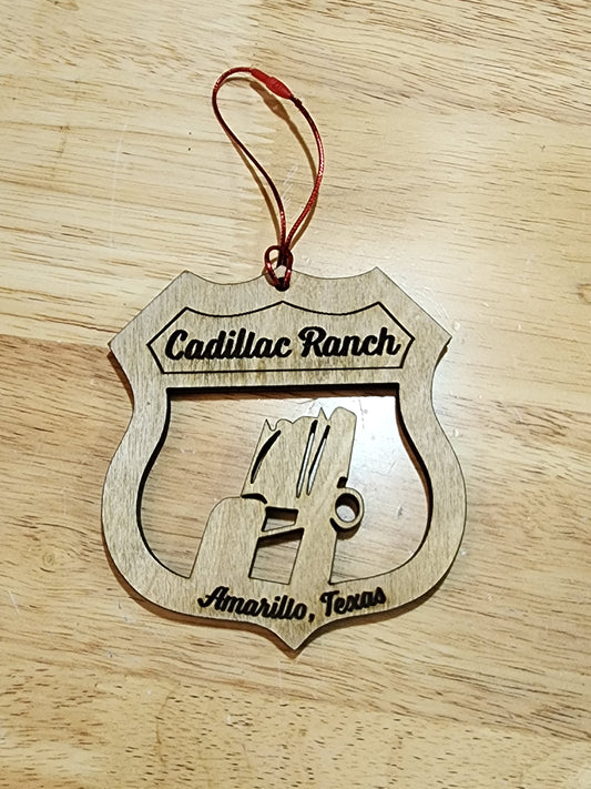 CR Wood Christmas Ornament