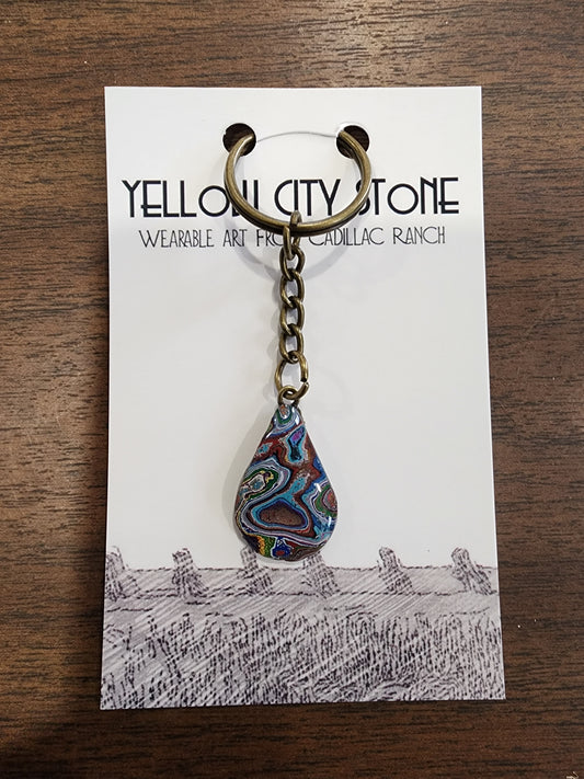 Paint Chip: Tear Drop Keychain