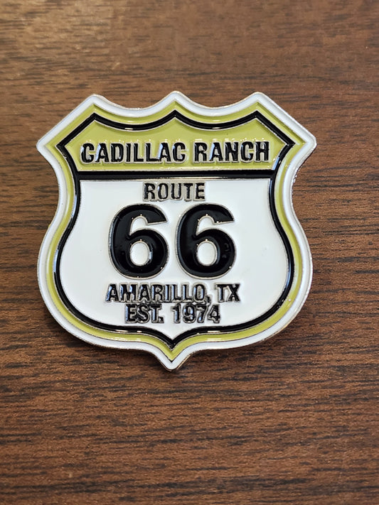 Metal Route 66 Pin