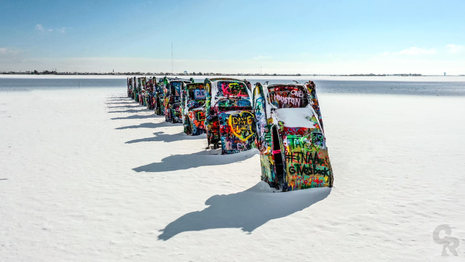 Tailfins at Cadillac Ranch